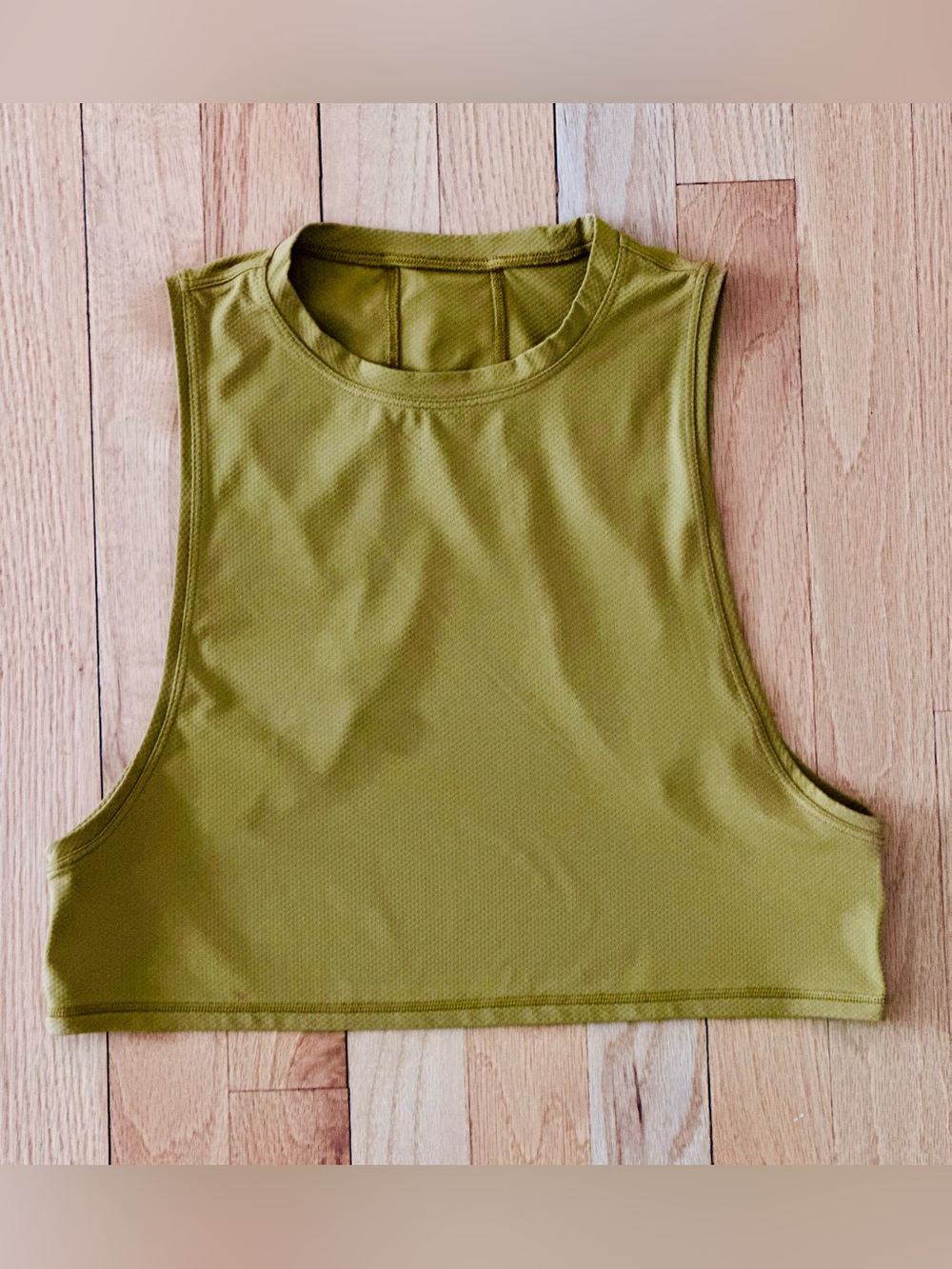 Lululemon Muscle Love Crop Tank Top *Tough, Gold Spice Color, Size 2